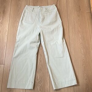 Bagatelle light olive green crop pants, never worn, size 10